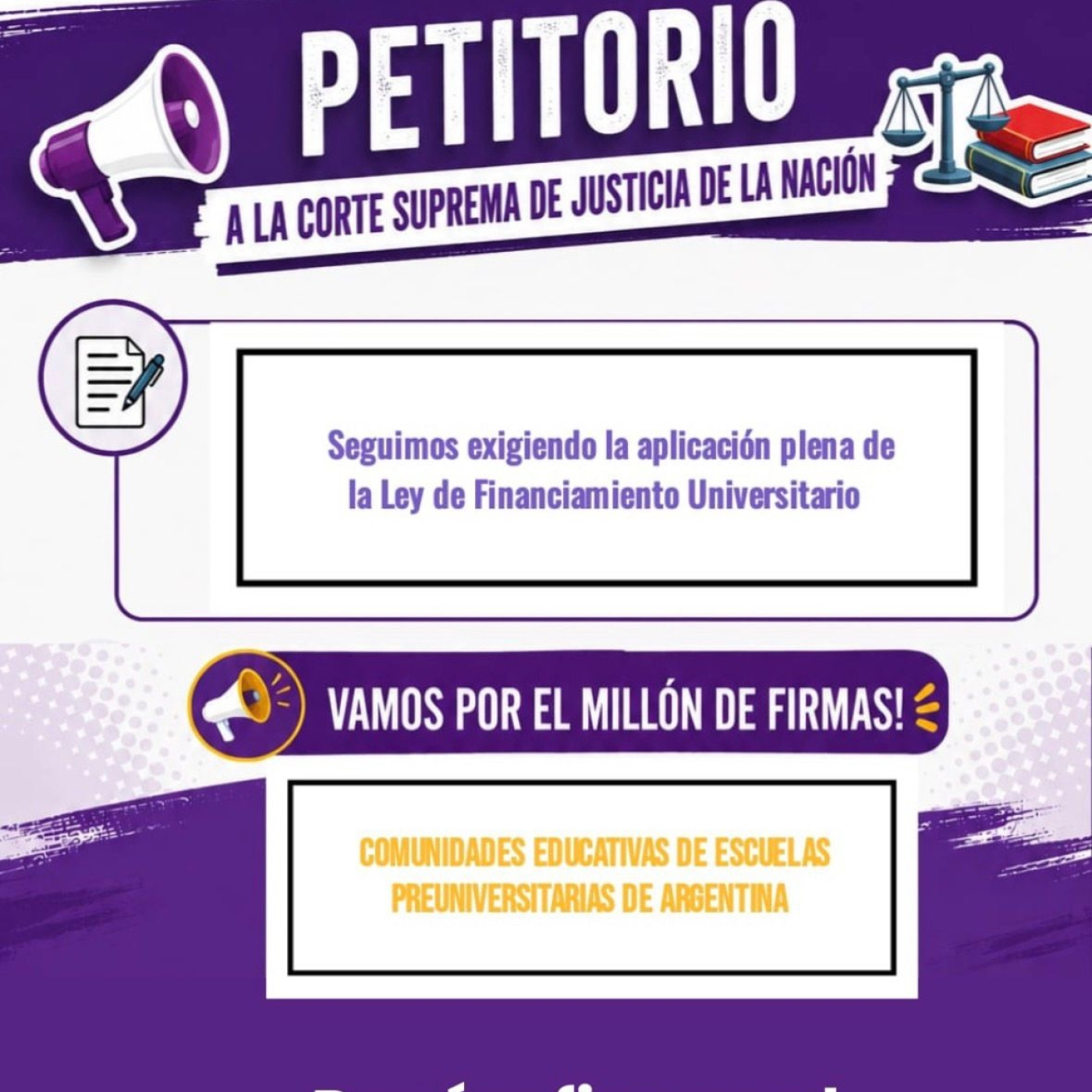 En Avenidas / Marisol Colman / Campaña "Un millón de firmas por la ley de financiamiento universitario" episode artwork