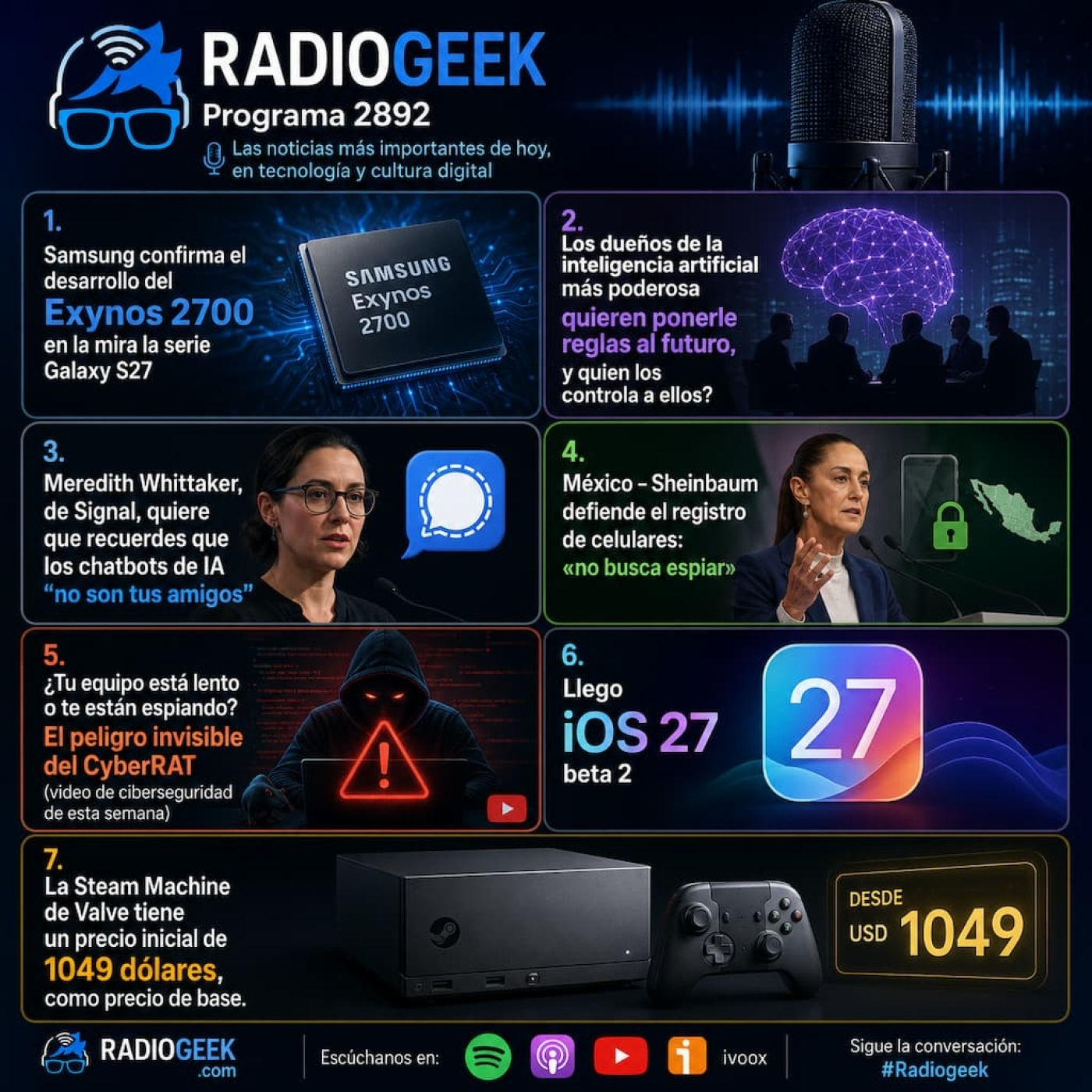 Play Radiogeek 2892 - Las empresas de IA quieren controlarla, pero ¿quien los controla a ellos?