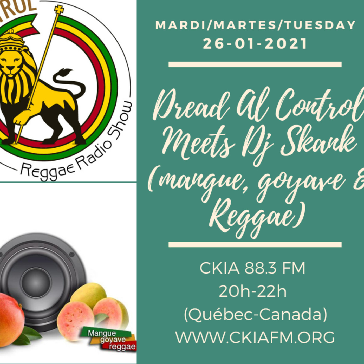 Dread Al Control Reggae Radio Show 26-01-2021 episode artwork