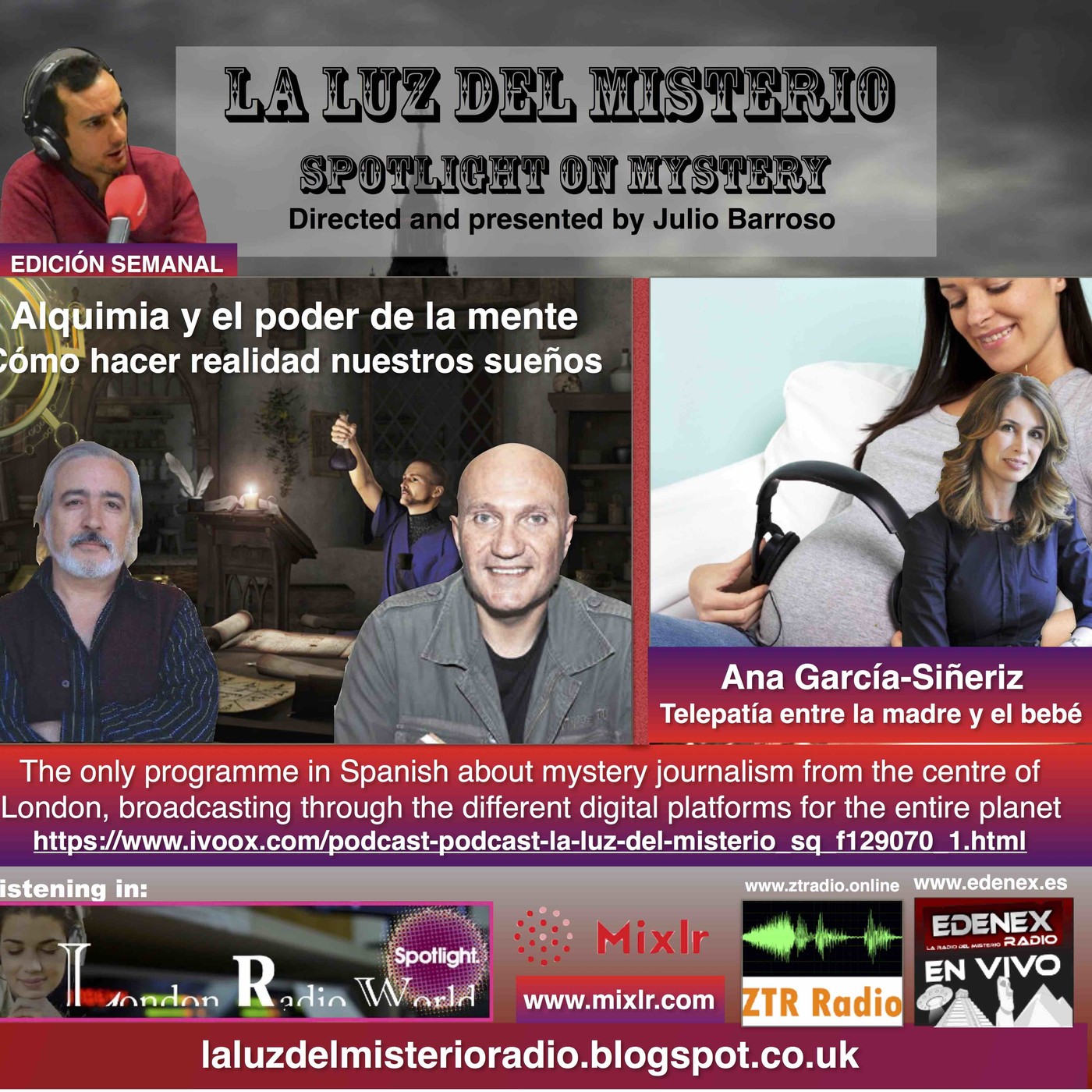La Luz del Misterio 18/10/2017 CÓMO HACER REALIDAD LOS SUEÑOS Y TELEPATÍA ENTRE LA MADRE Y EL FETO