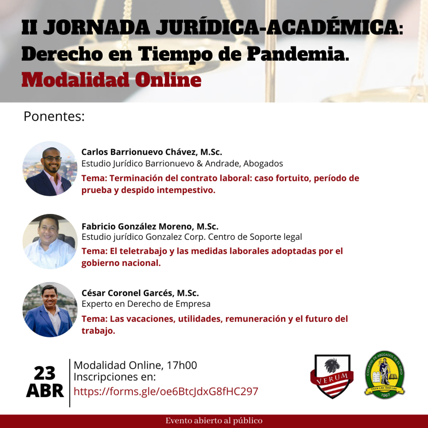 Eventos Jurídicos-Académicos