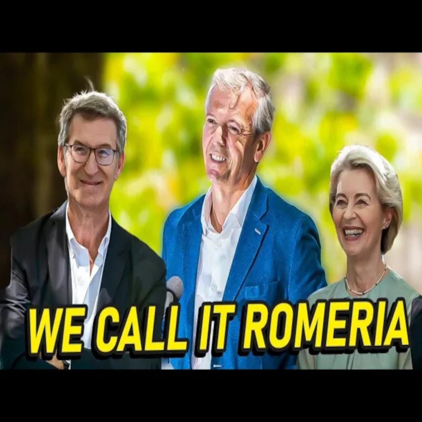 VON DER LAYEN PASA DE FEIJOO Y ALFONSO RUEDA HACE EL RIDÍCULO