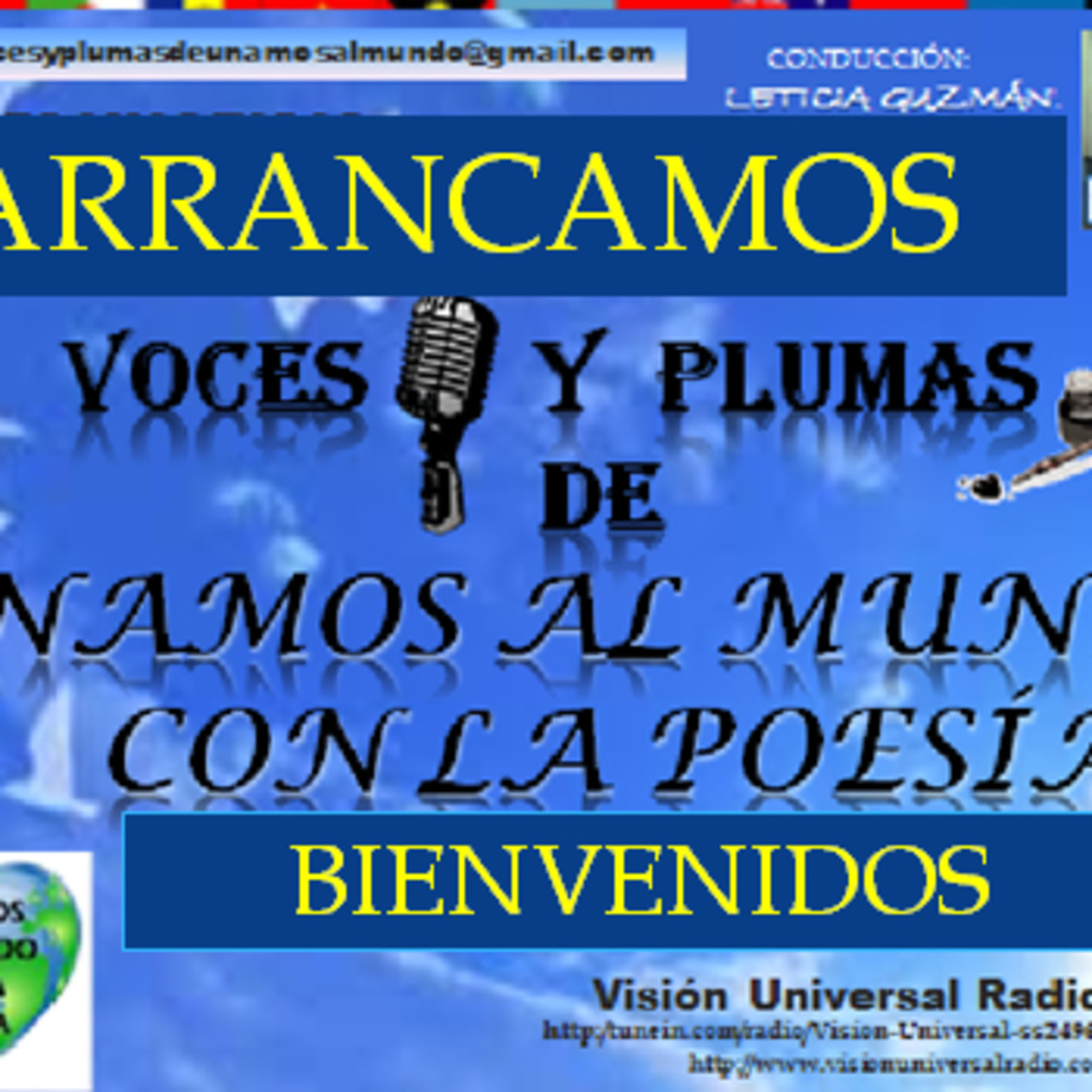 VOCES Y  PLUMAS DE  UNAMOS AL MUNDO CON LA POESIA