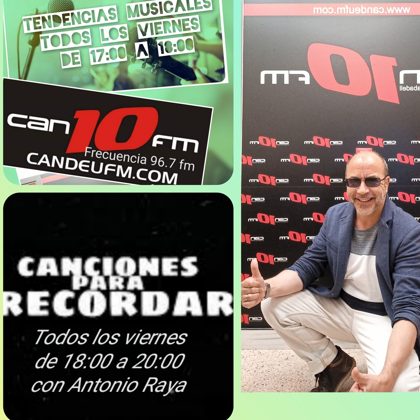 Programa de radio Tendencias Musicales y Canciones Para Recordar 04-06-2021 candeufm.com locutor Antonio Raya episode artwork