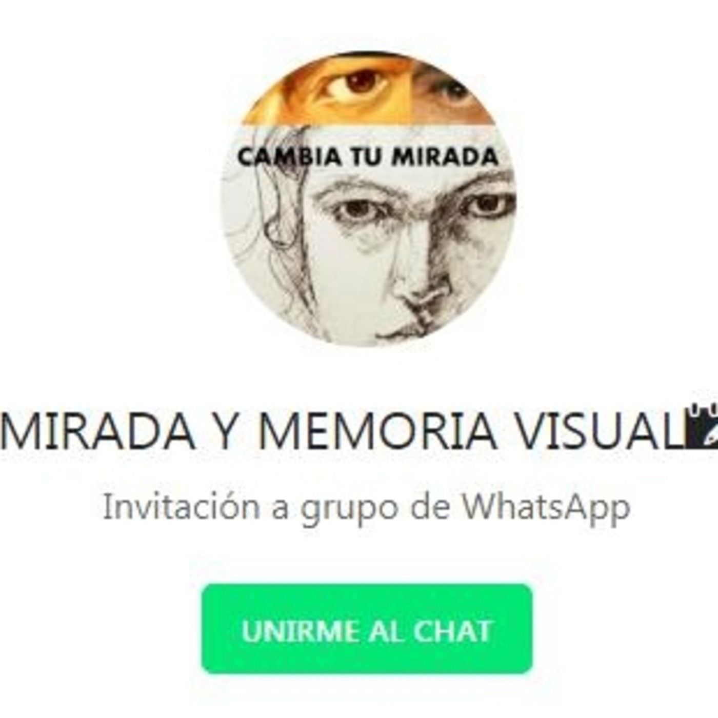 ENTRENANDO LA MIRADA CON EL DIBUJO (VÍA WHATSAAP)