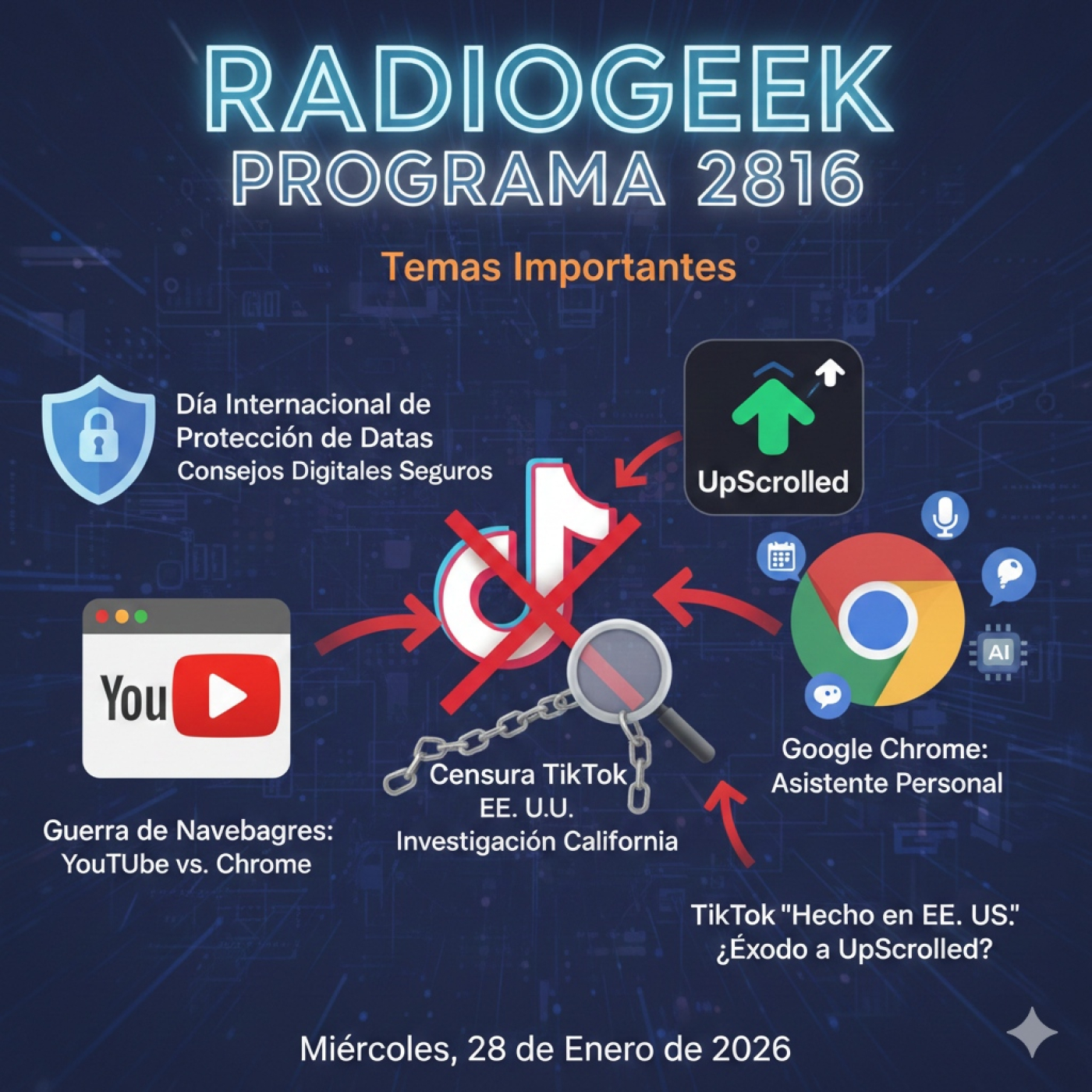 Radiogeek 2816 - Crece la desconfianza con TikTok "hecho en Estados Unidos"