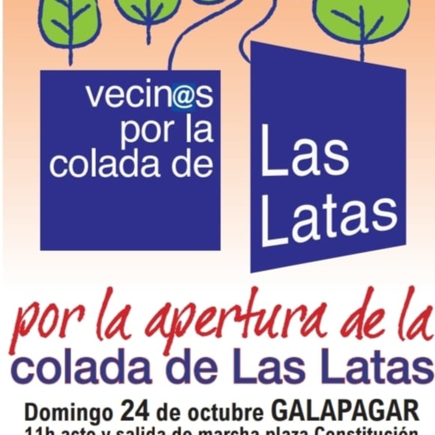 Marcha por la apertura de la Colada de la Latas