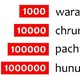 18 Números 1000 - 1000000