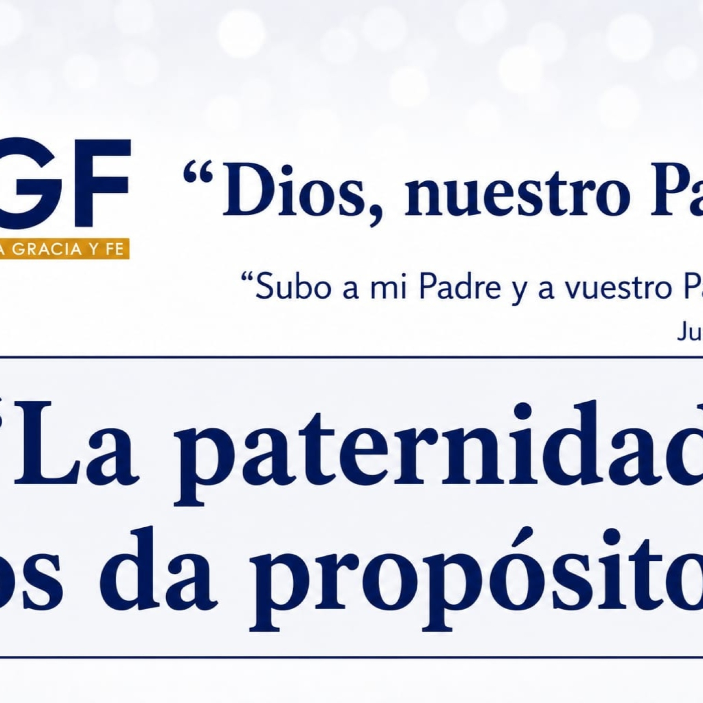 La paternidad nos da propósito (Dios nuestro padre 23) - Pastor Kenneth Solá episode artwork