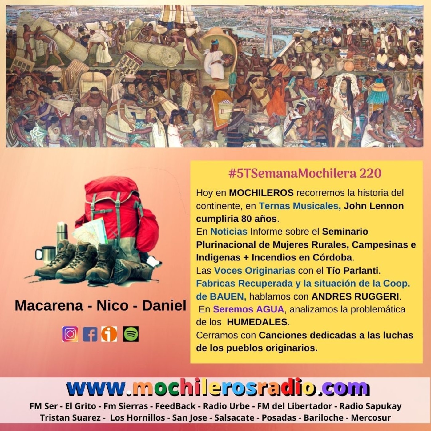 Mochileros 220- 9 de Octubre de 2020 episode artwork