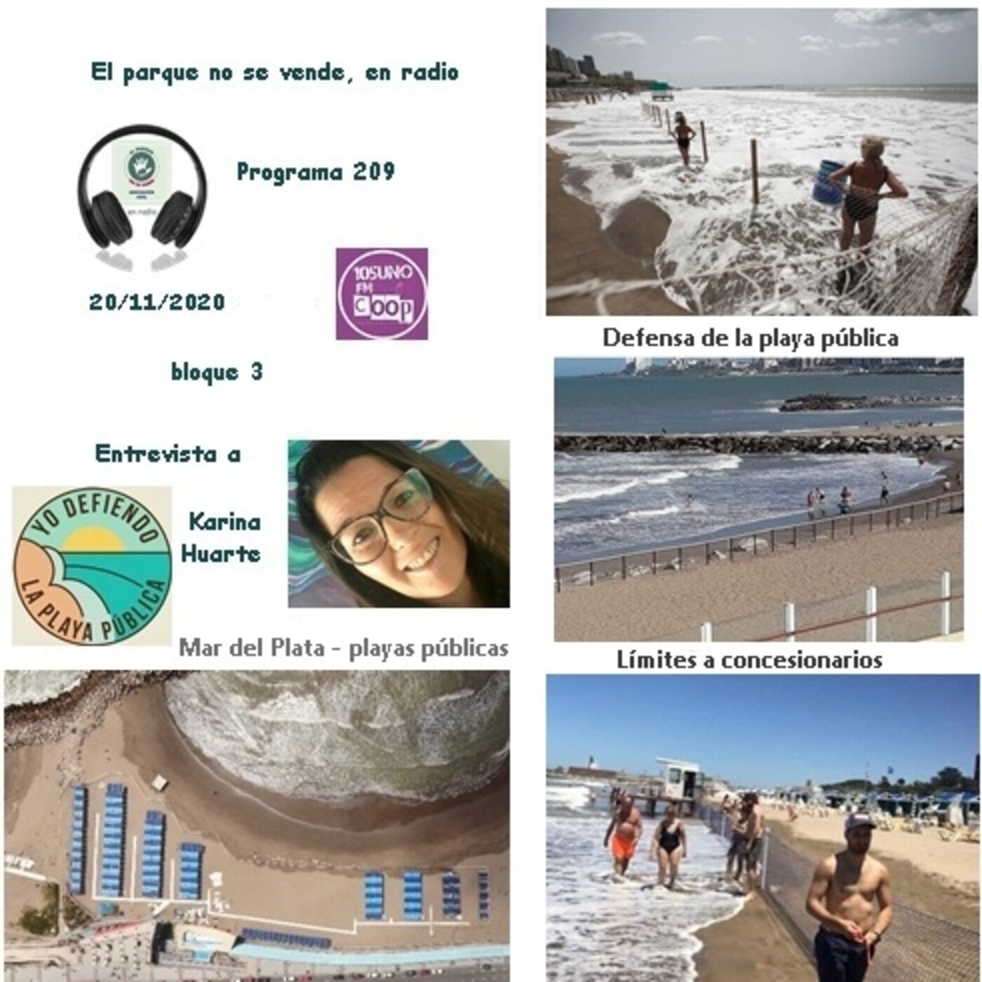 2020 - El parque no se vende, en radio
