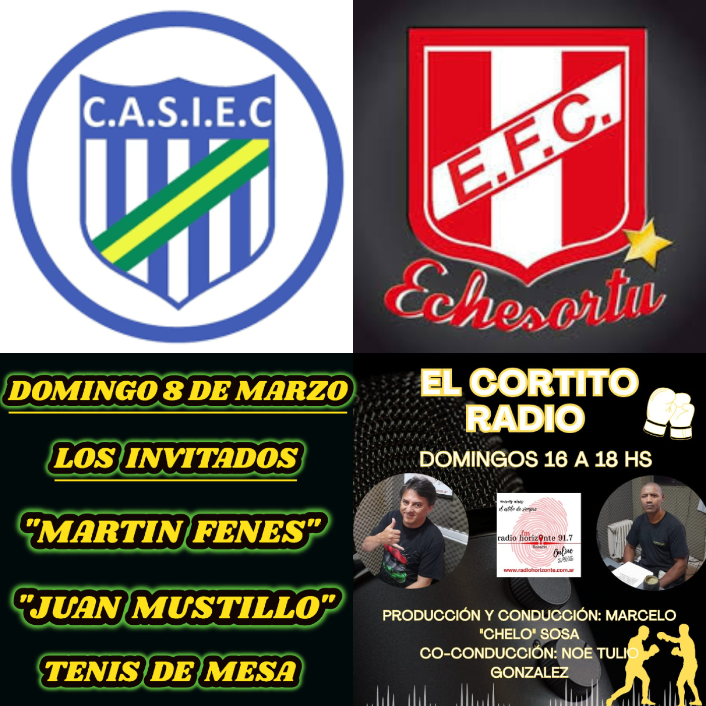 HOY LOS INVITAS SON "MARTÍN FENES Y JUAN MUSTILLO" TENIS DE MESA DE LA CIUDAD DE ROSARIO. episode artwork