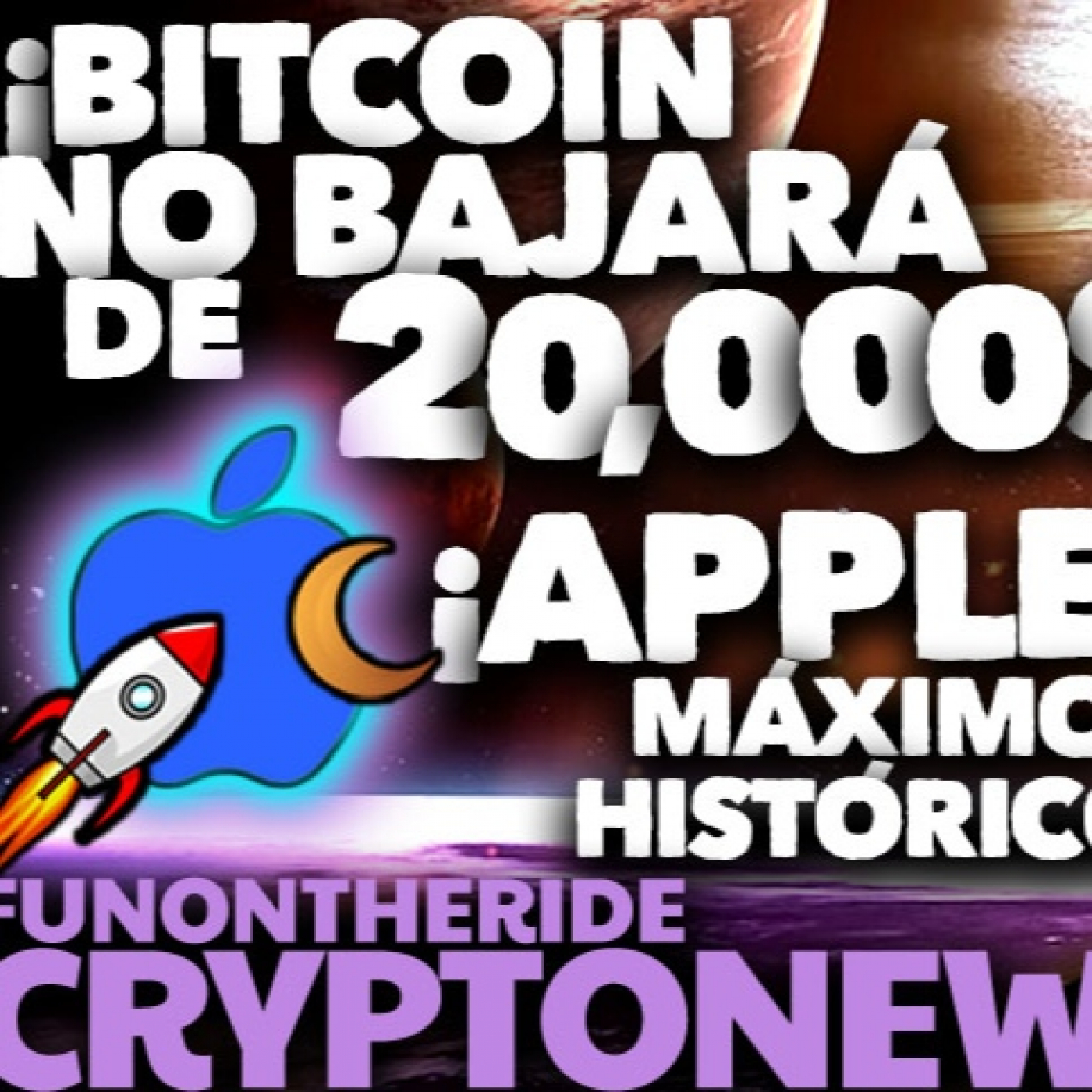 ¡BITCOIN NO BAJARÁ DE 20,000$? APPLE A MÁXIMOS HISTÓRICOS!