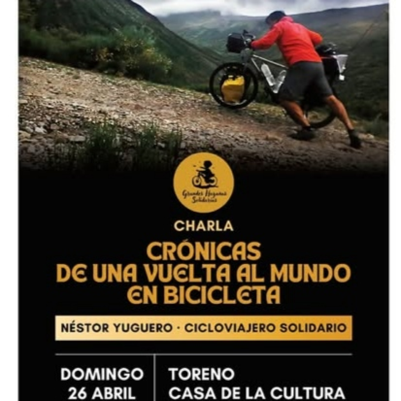 Néstor Yugero estará el día 26 en la Casa de la Cultura de Toreno para dar una charla sobre su vuelta al mundo