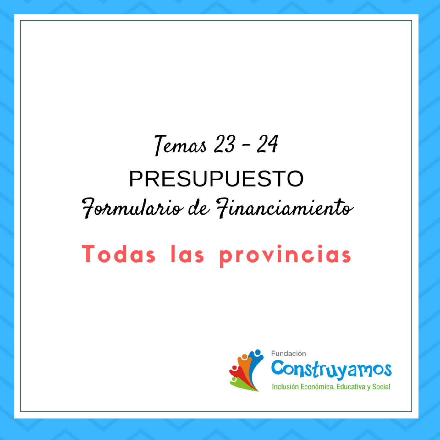 Clases Programa CONSTRUYAMOS