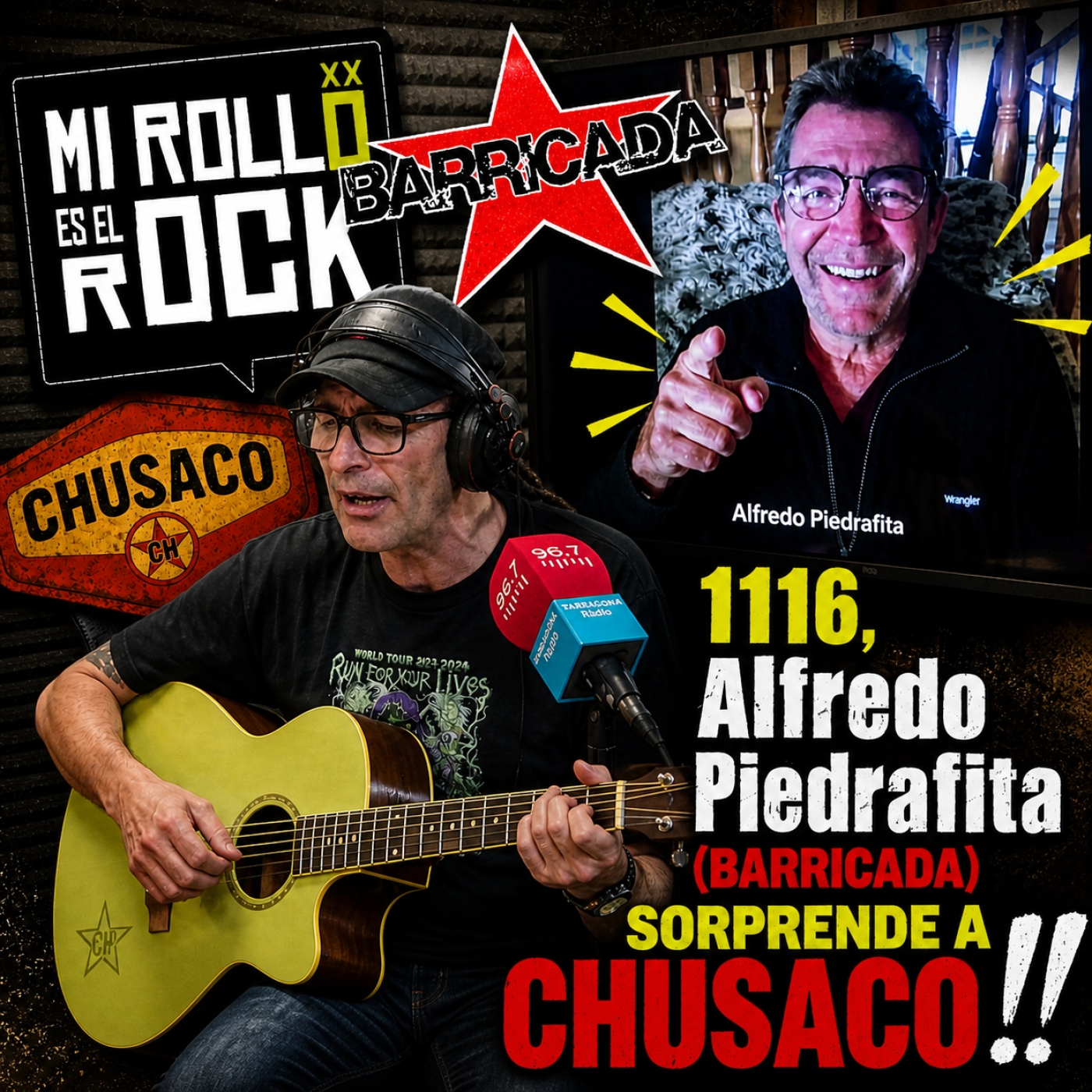 Alfredo Piedrafita (Barricada) sorprende a Chusaco en el MI ROLLO ES EL ROCK 1116 episode artwork
