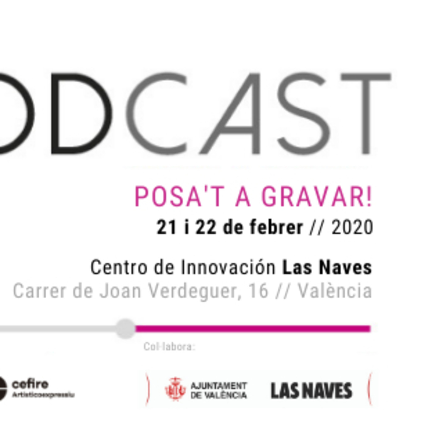 Jpodcast: posa\'t a gravar! València 2020