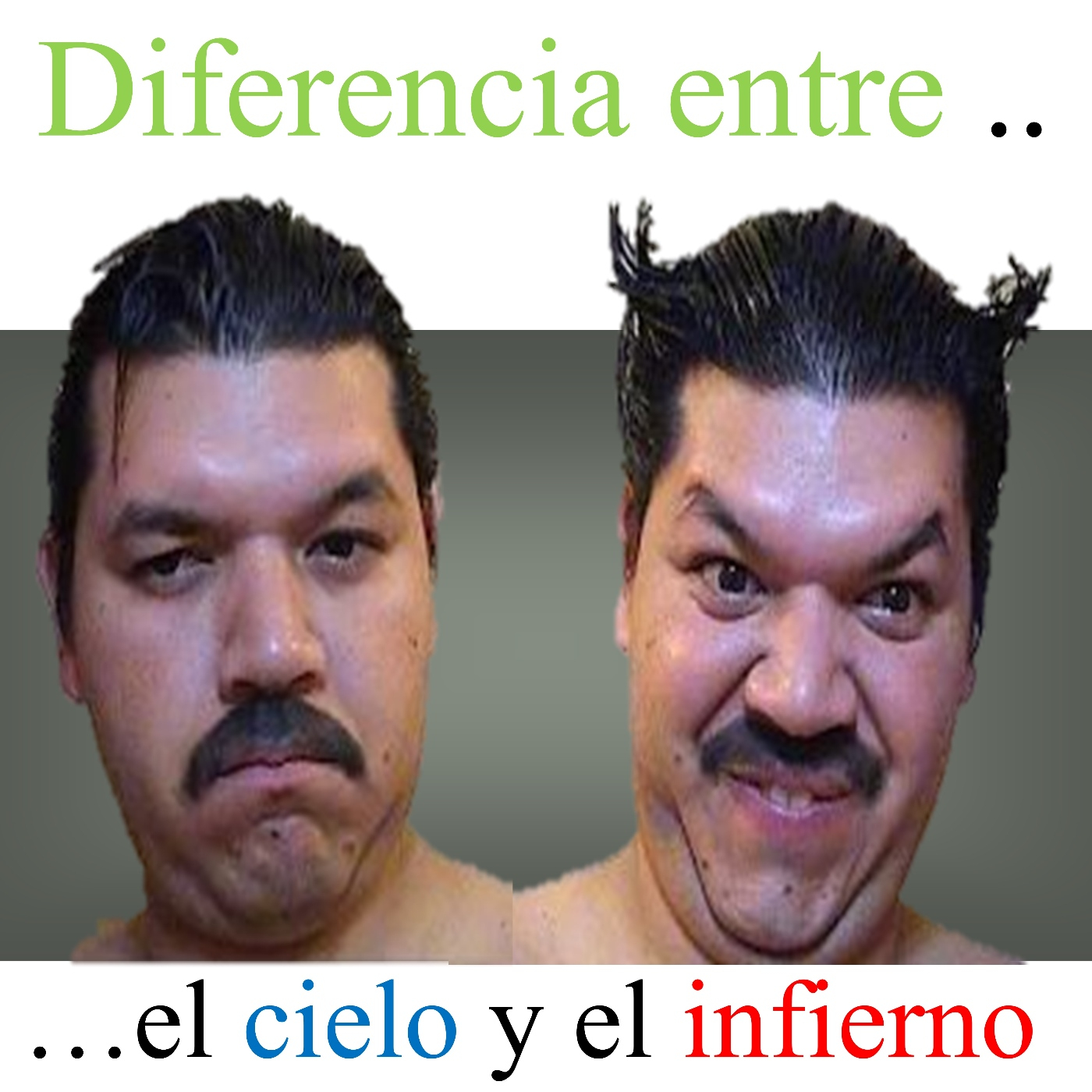 Diferencia entre el cielo y el infierno.