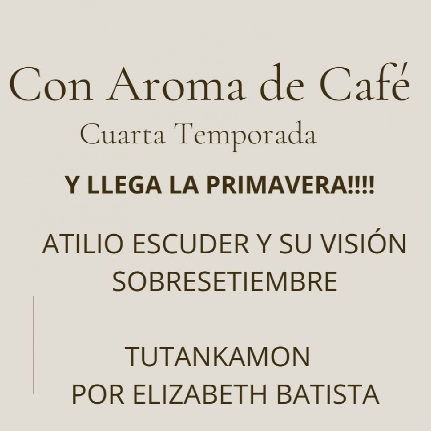 Con Aroma de Cafe
