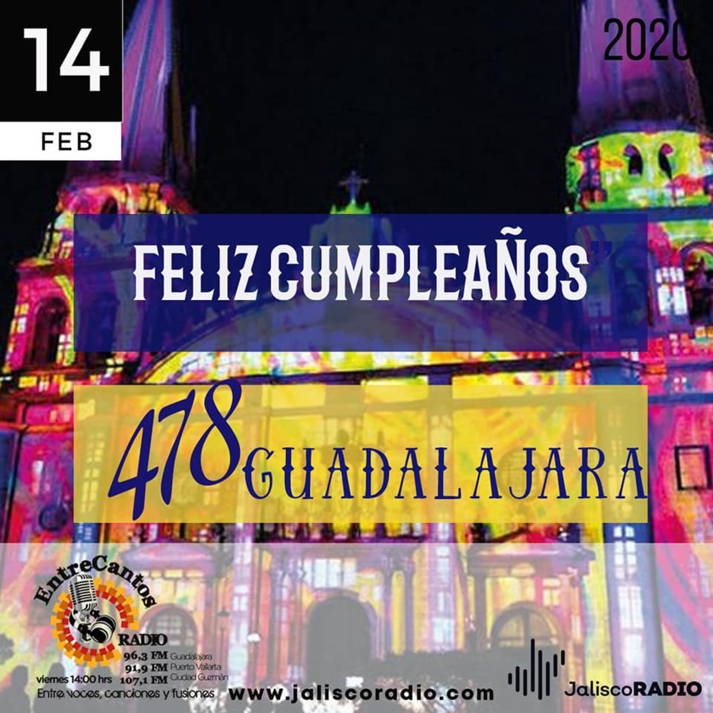 Programa Entrecantos 14 de febrero, 2020: Feliz cumpleaños 478 Guadalajara episode artwork