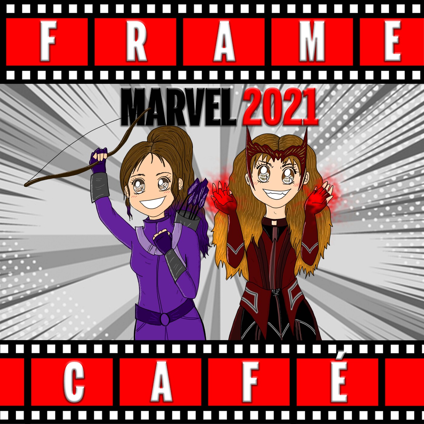 Frame Café 4x01 - MARVEL 2021 según Frame Café episode artwork