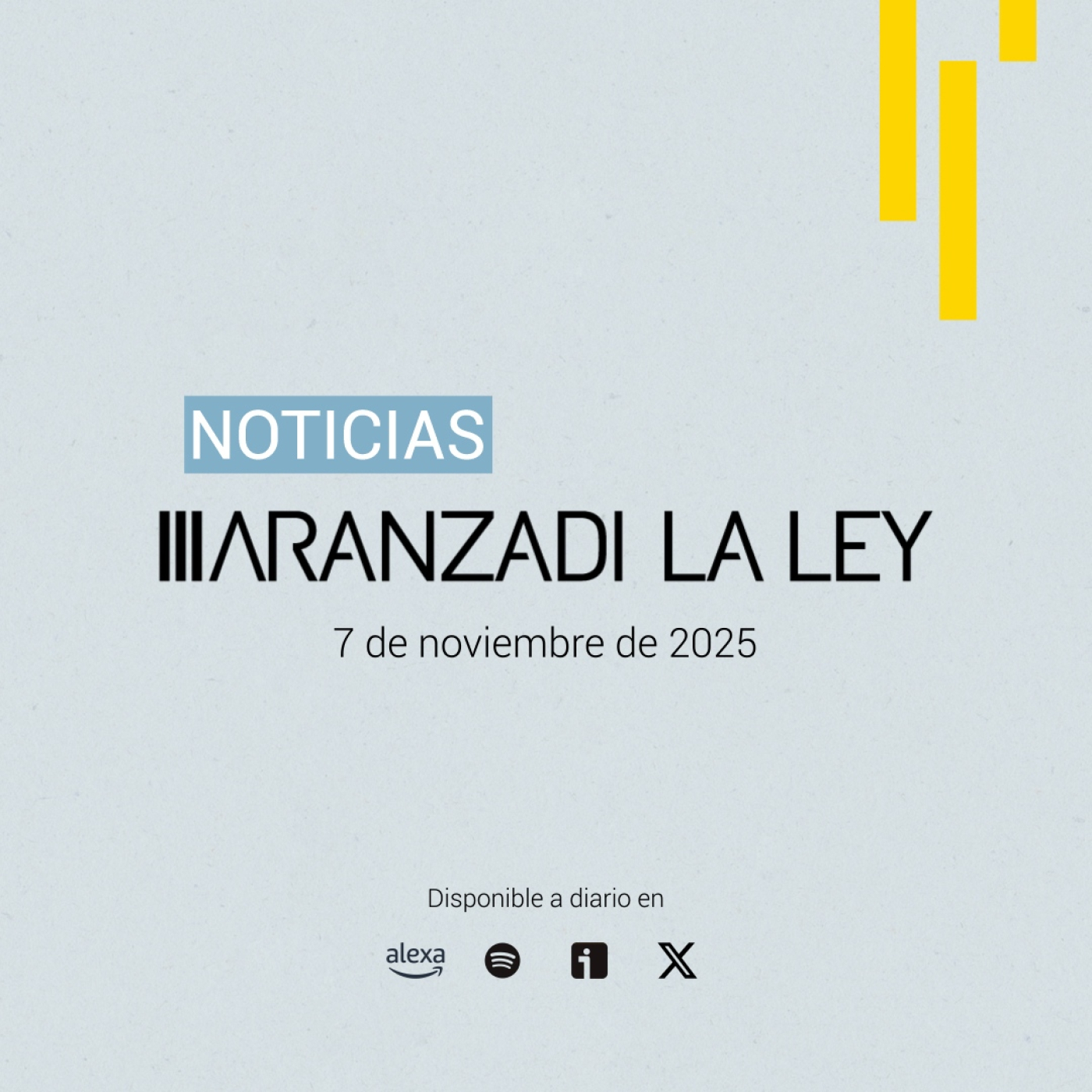#NoticiasAranzadiLALEY Viernes 7 de noviembre