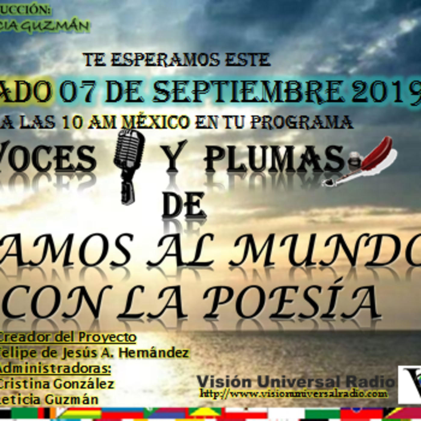 VOCES Y  PLUMAS DE  UNAMOS AL MUNDO CON LA POESIA
