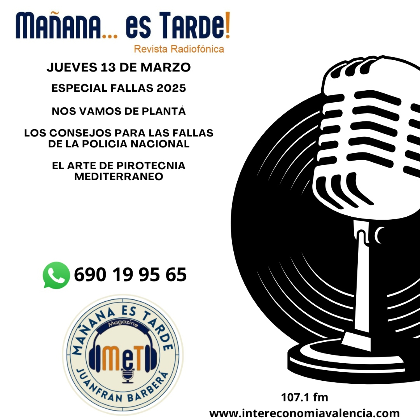 MAÑANA ES TARDE!!! MET 13 DE MARZO DE 2025 ESPECIAL FALLAS 2025 DE PLANTÁ QUE NOS VAMOS!!! episode artwork