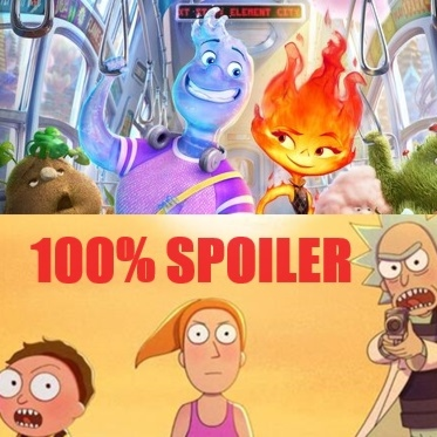100% Spoiler 8.1. Elemental y Rick & Morty Temporada 7. episode artwork