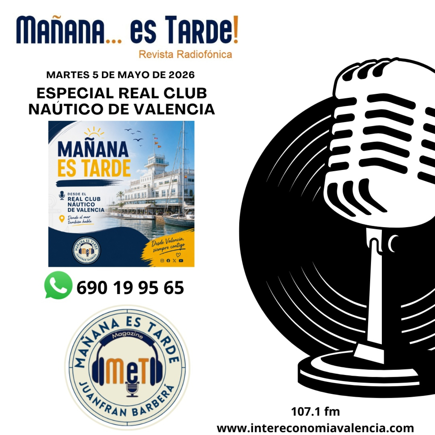 MAÑANA ES TARDE!!! MET 5 DE MAYO DE 2026 ESPECIAL REAL CLUB NAÚTICO DE VALENCIA episode artwork