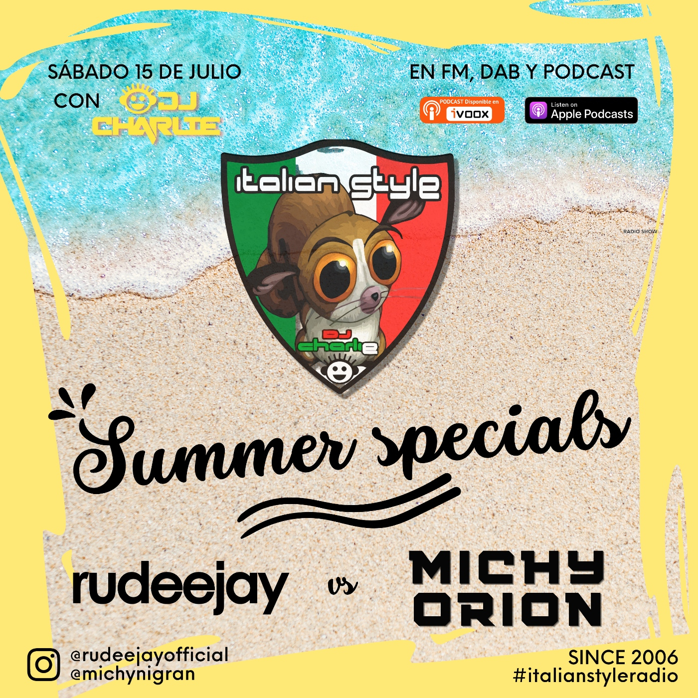 ITALIAN STYLE radio show 890 15-07-2023 episode artwork