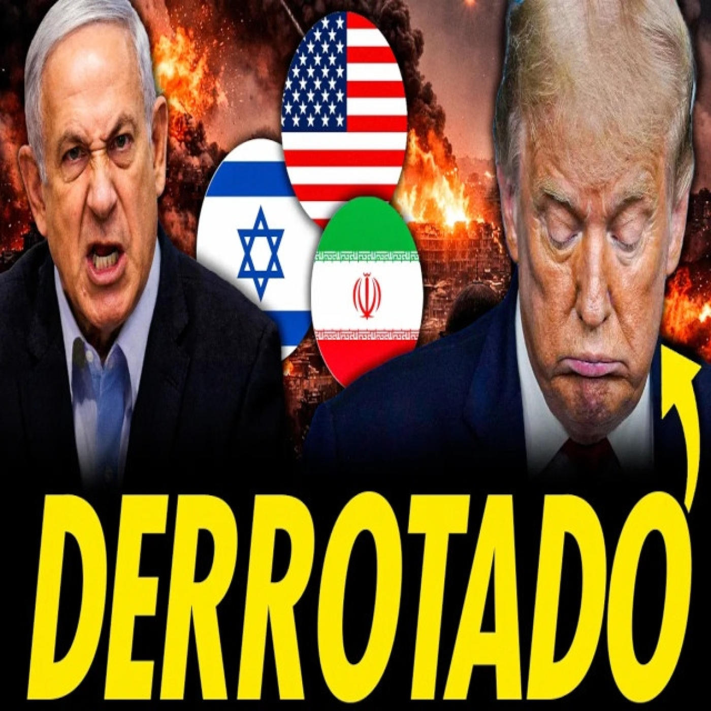 TRUMP DERROTADO, ACEPTA LAS CONDICIONES DE IRÁN Y ACUERDA UN ALTO EL FUEGO QUE ROMPE ISRAEL