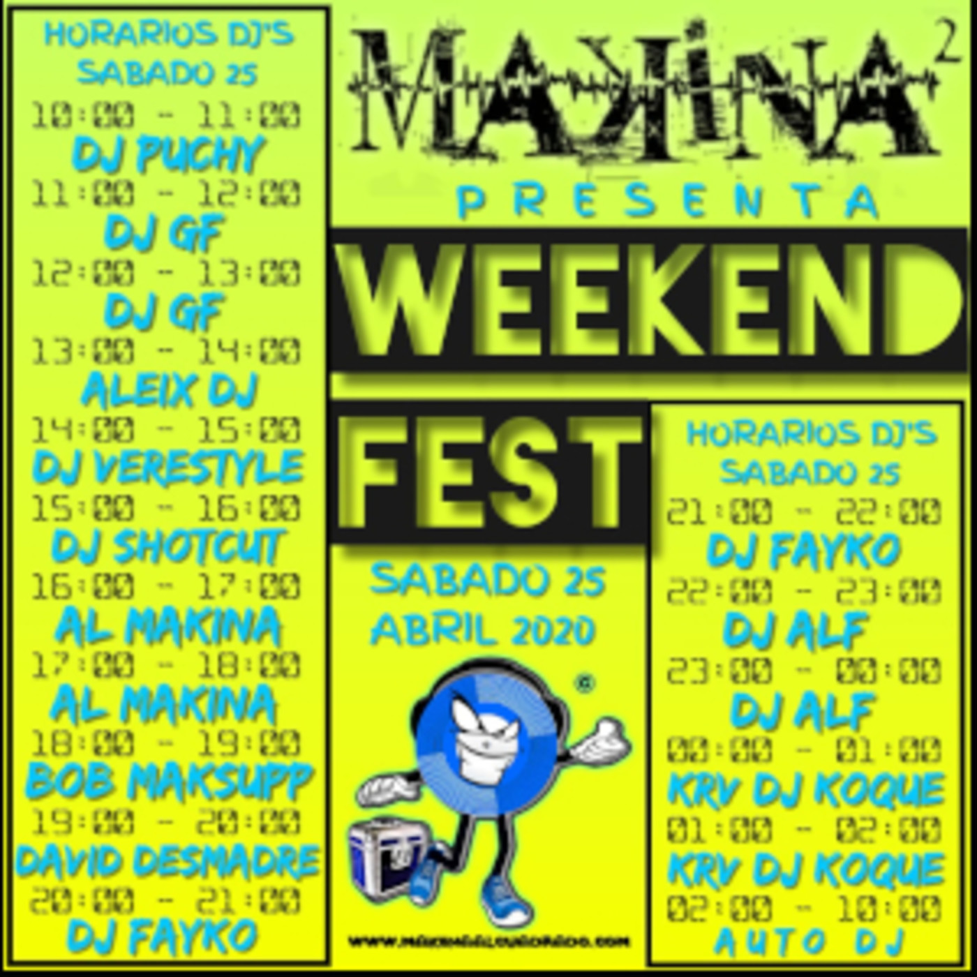 WeekendFEST Abril 2020