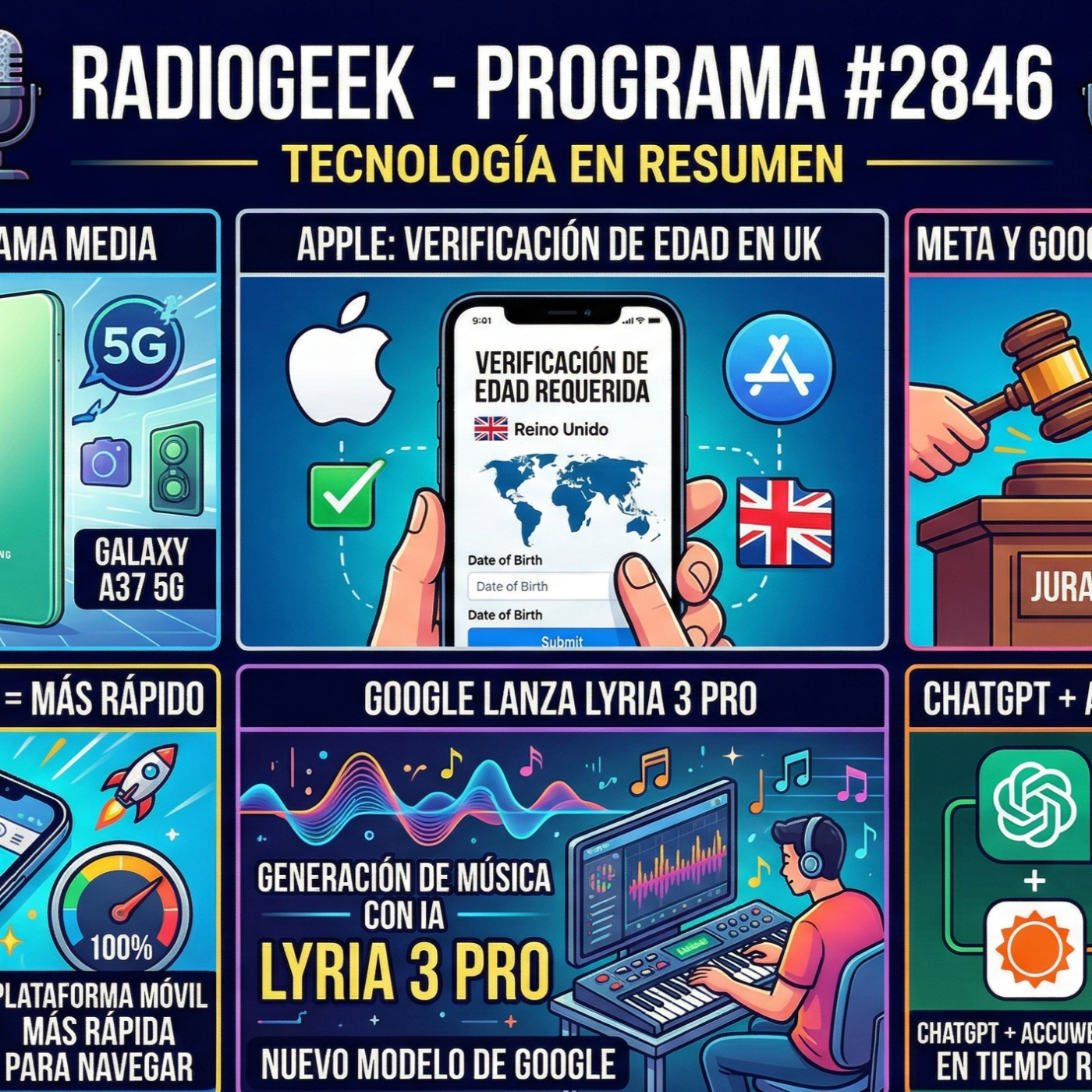 Radiogeek 2846 - AccuWeather se suma a ChatGPT para acceso meteorológico en tiempo real