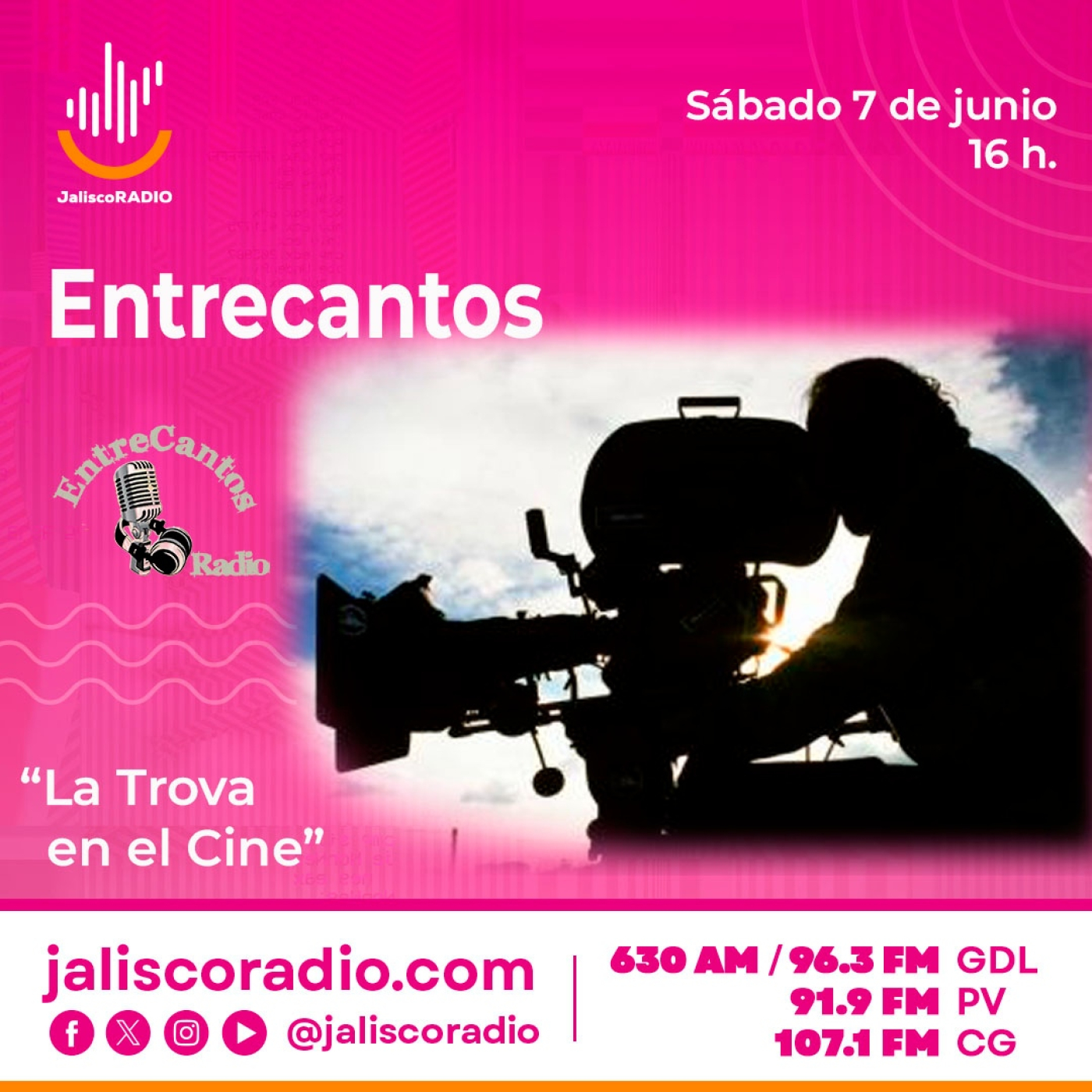 Programa Entrecantos 07 de junio, 2025: "La Trova en el Cine" episode artwork