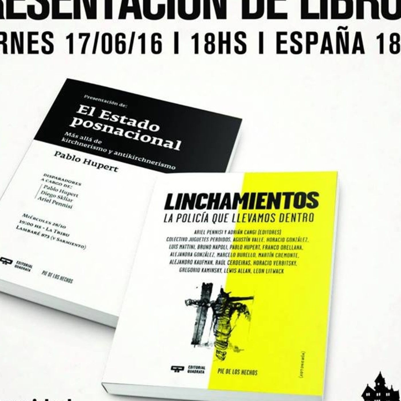 Presentaciones de libros Pie de los Hechos
