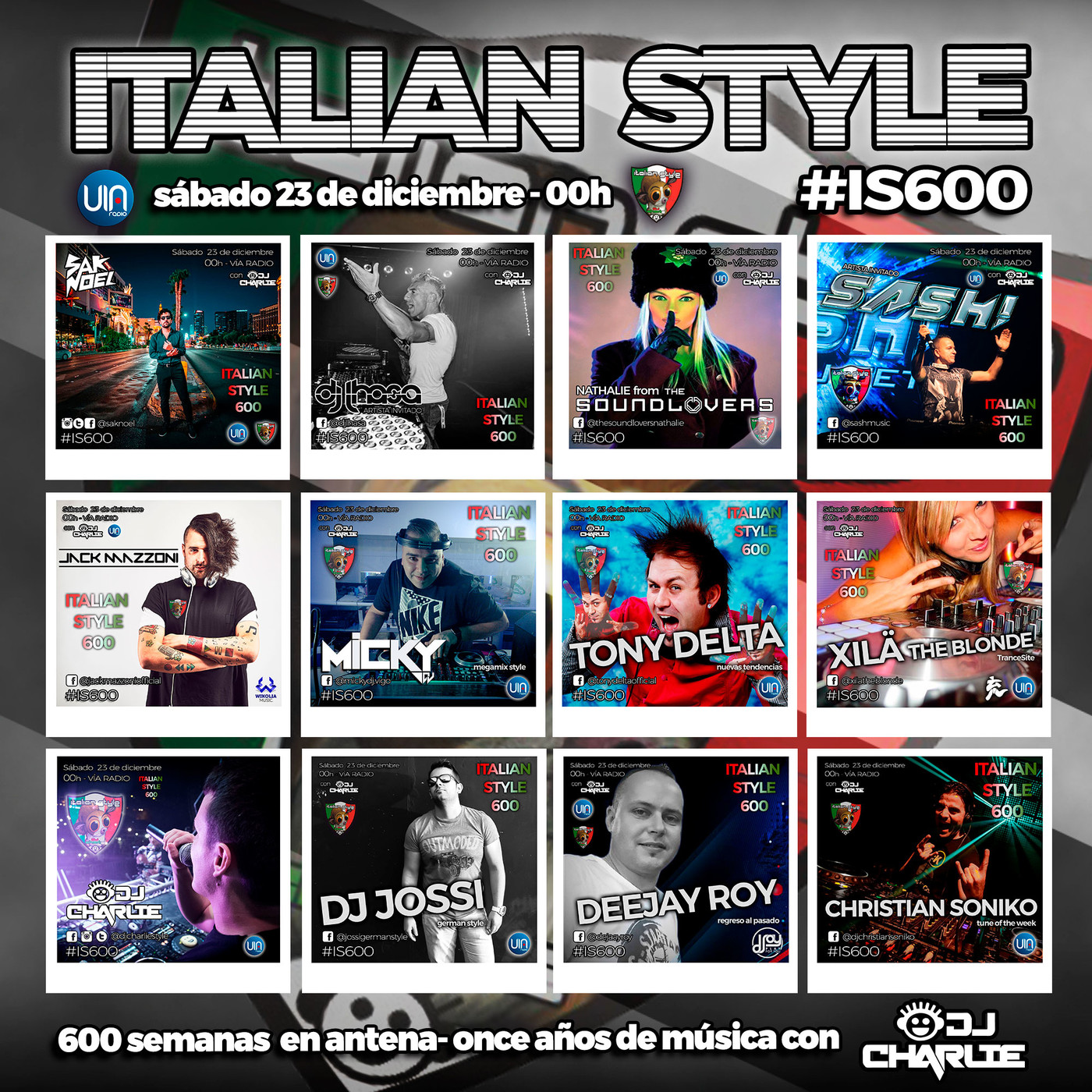 Italian style radio show 600 23/12/2017 PARTE 2 episode artwork