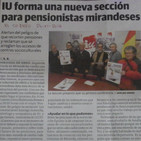 Rueda de Prensa sobre pensiones en Miranda de Ebro