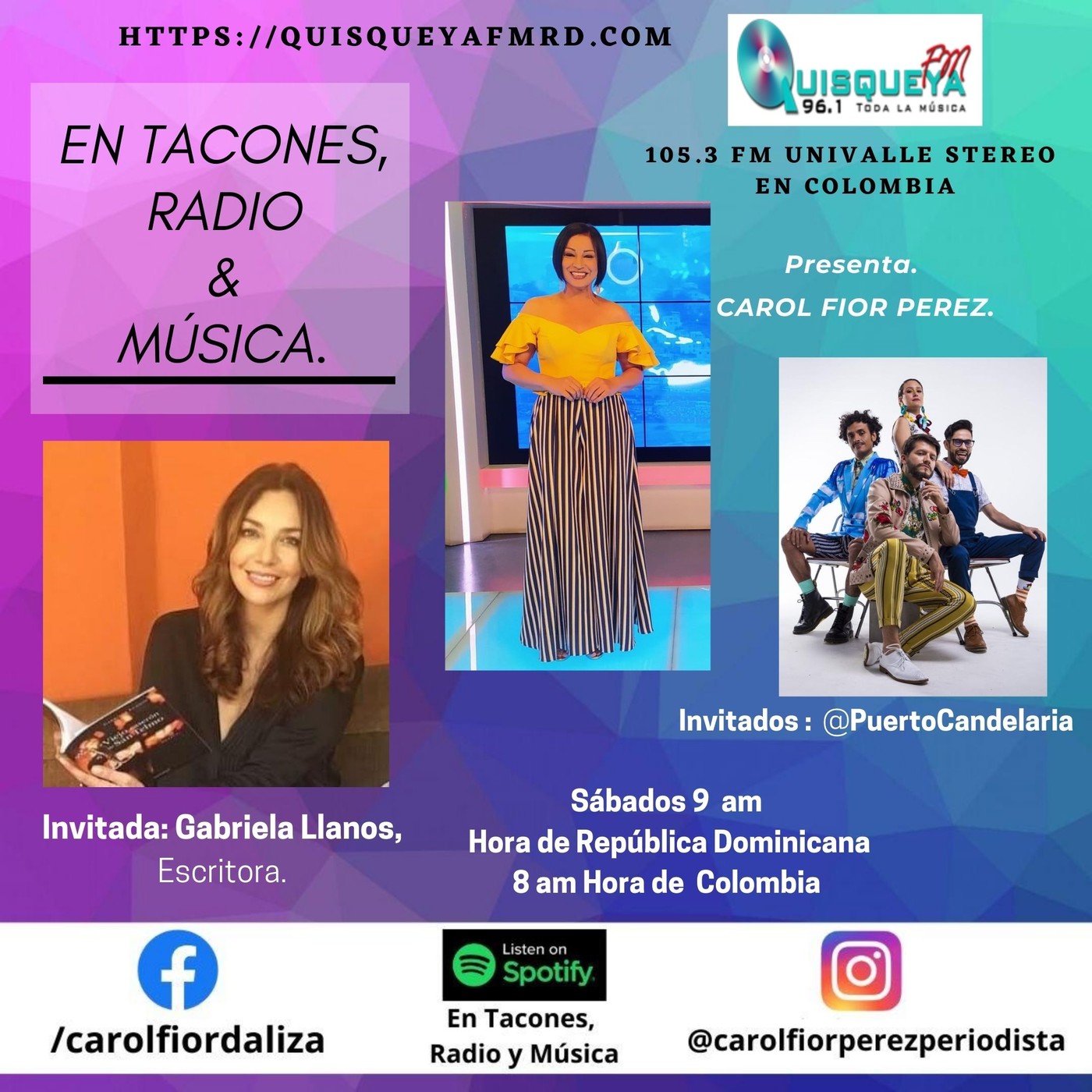 En Tacones, Radio y Música.