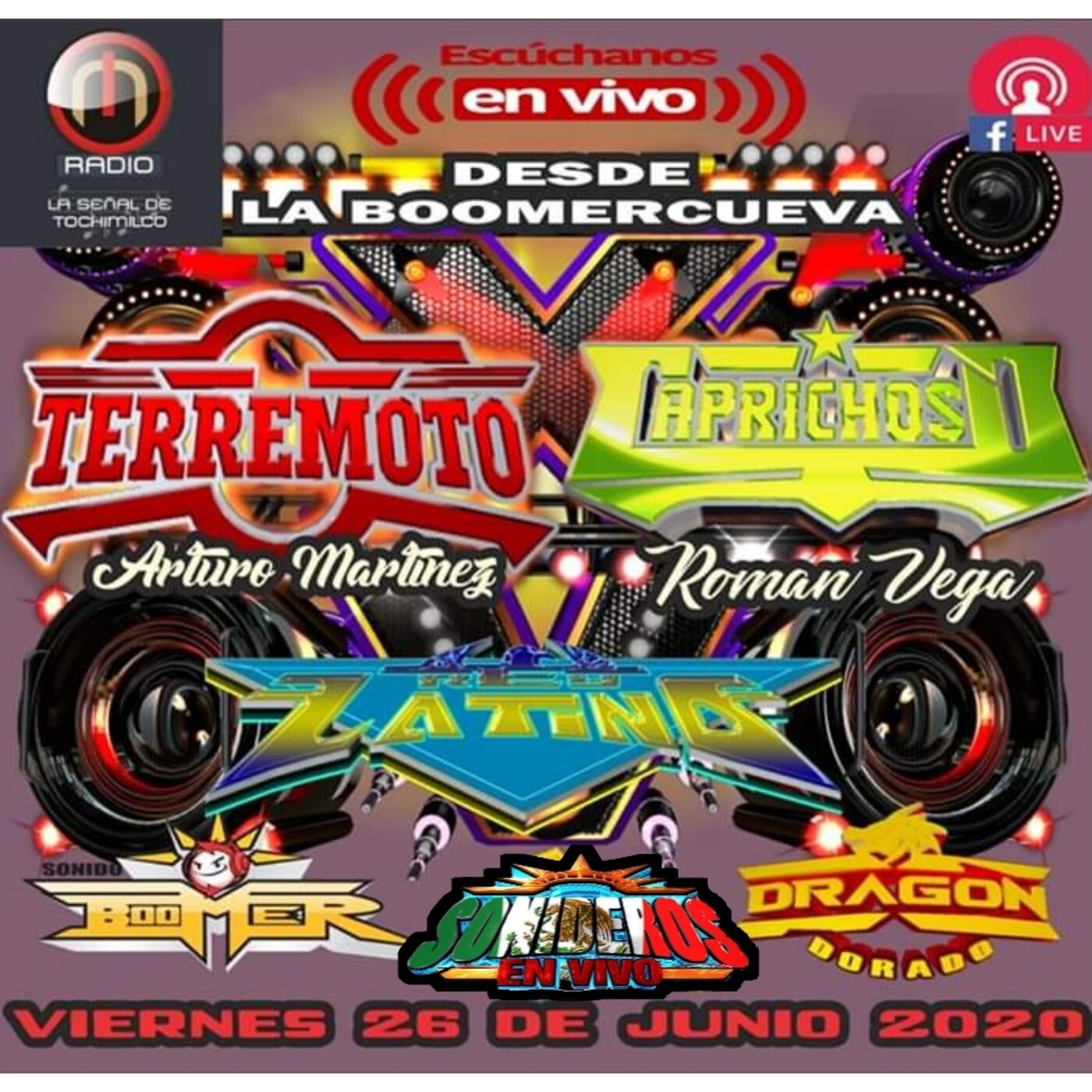 Cartelera In Radio La señal de Tochimilco 06-26-20