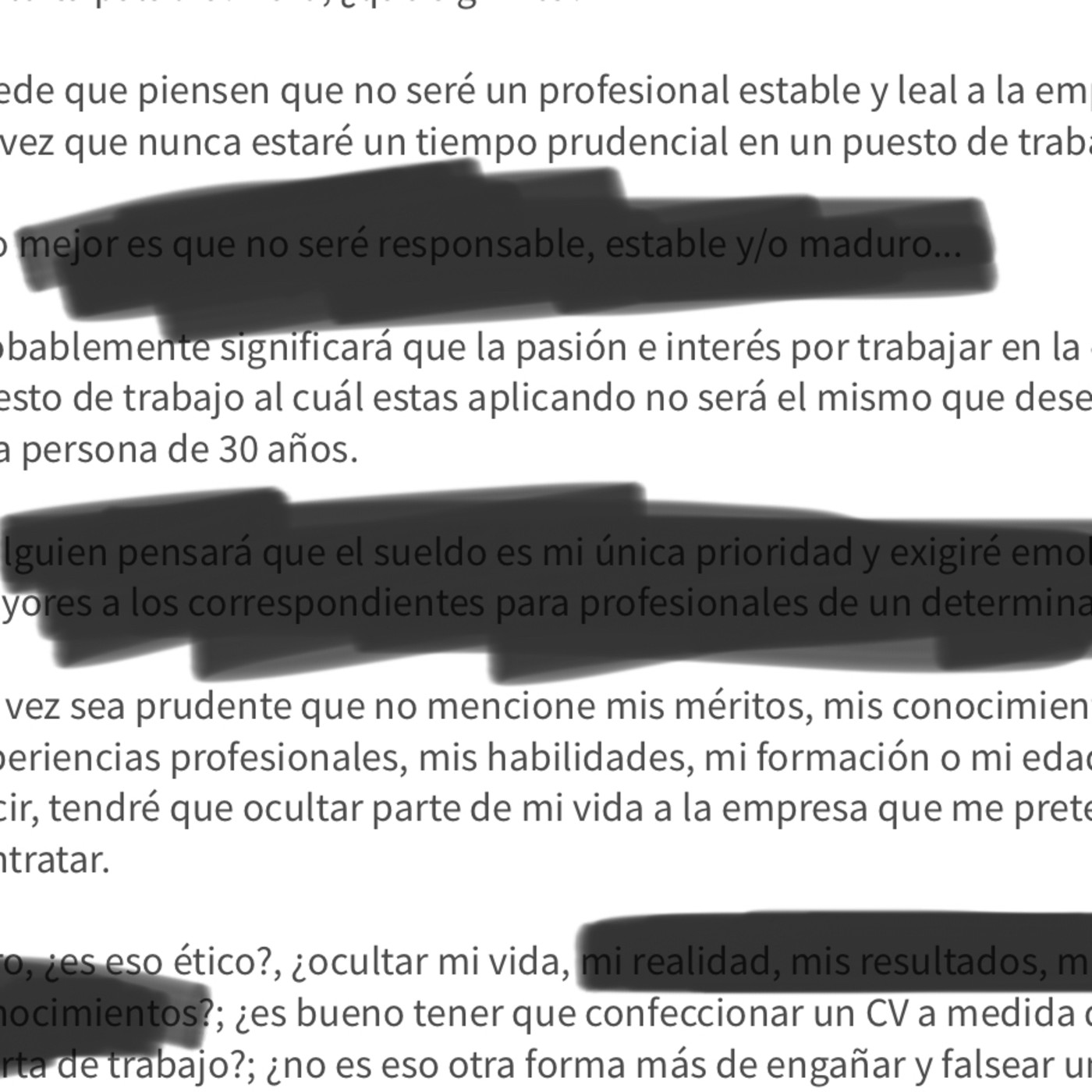 Buscando alternativas laborales