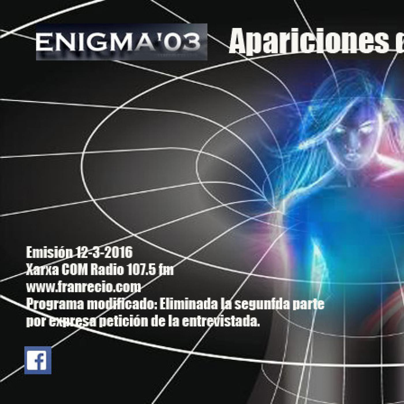 Podcast ENIGMA 03 Radio con Fran Recio.