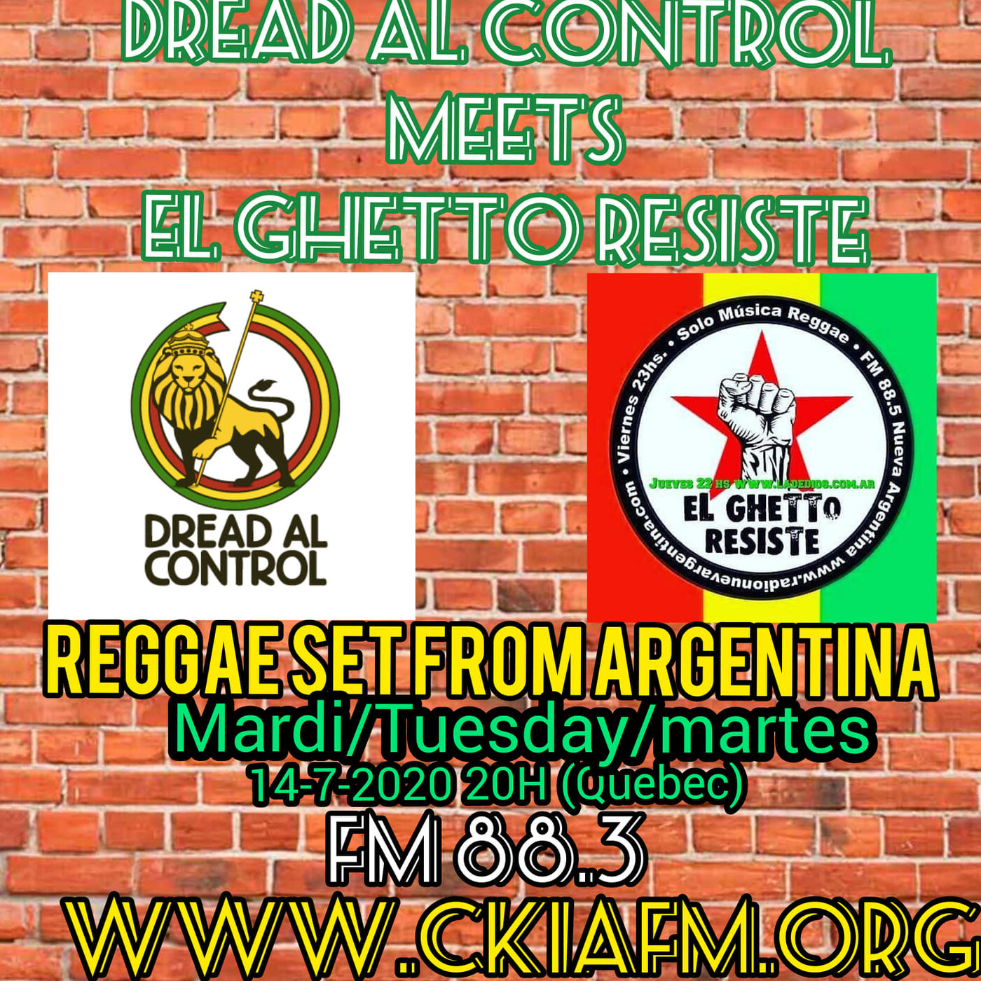 Dread Al Control Reggae Radio Show 14-07-2020 episode artwork