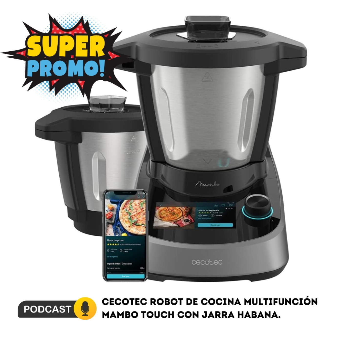 Robot de Cocina Multifunción Cecotec Mambo Touch con Jarra Habana. episode artwork