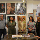 Inauguración de la exposición de pintura infantil en el Colegio de Gestores de Granada