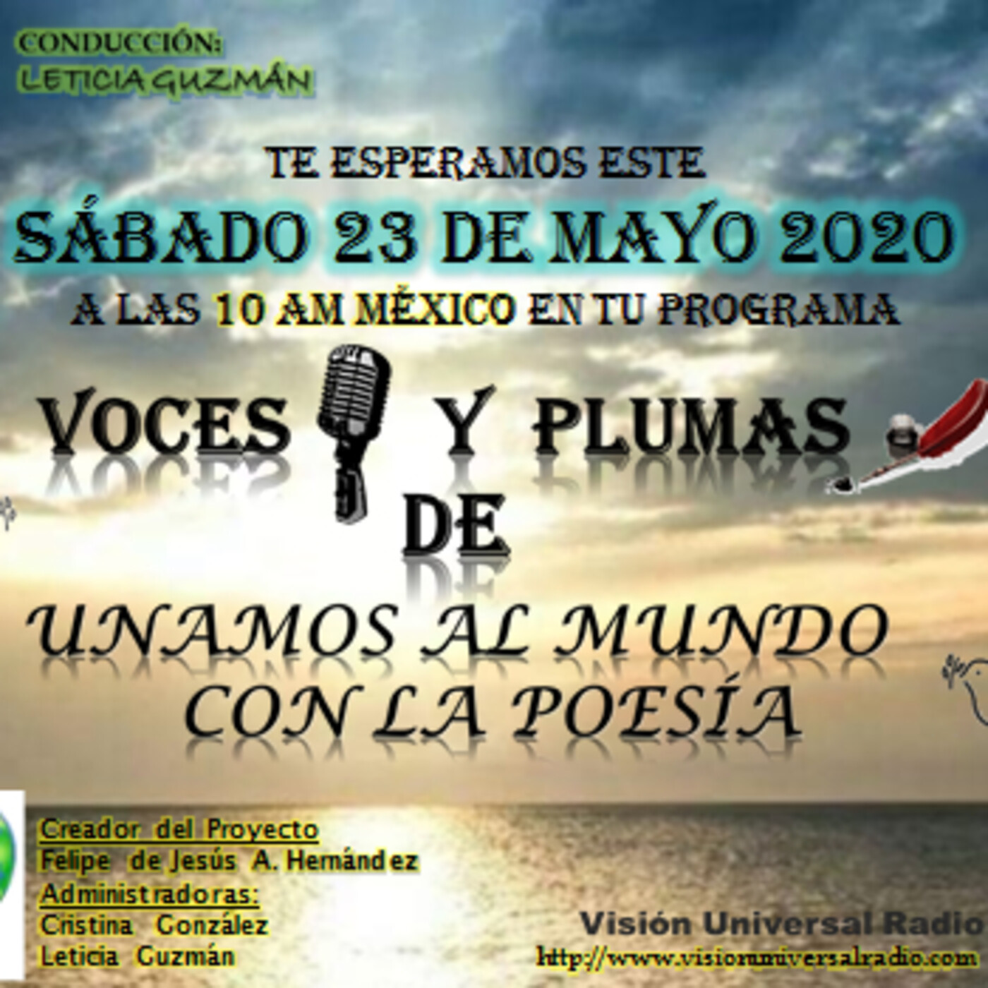 VOCES Y PLUMAS DE UNAMOS AL MUNDO CON LA POESÍA