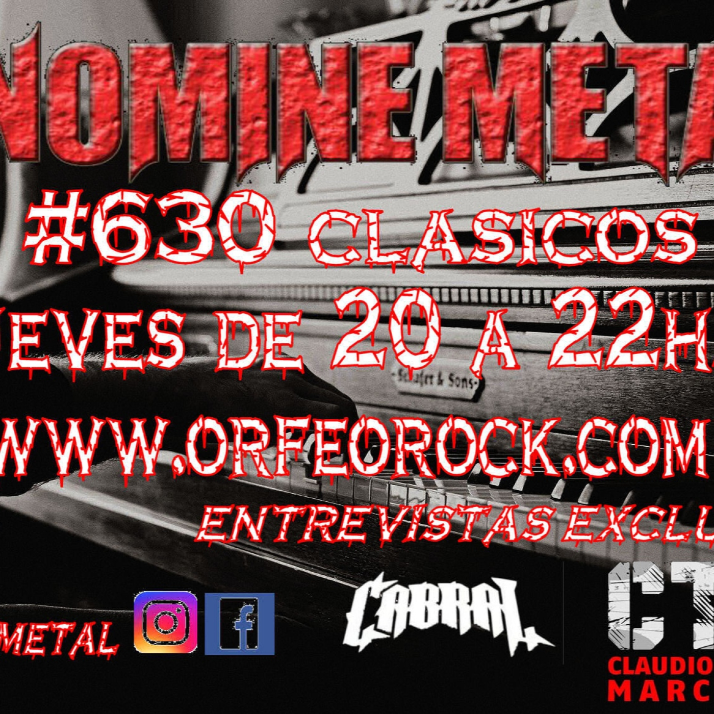 In Nomine Metal 630 - 04-08-2022 - Clásicos / Sorteos Cabral y CTM episode artwork