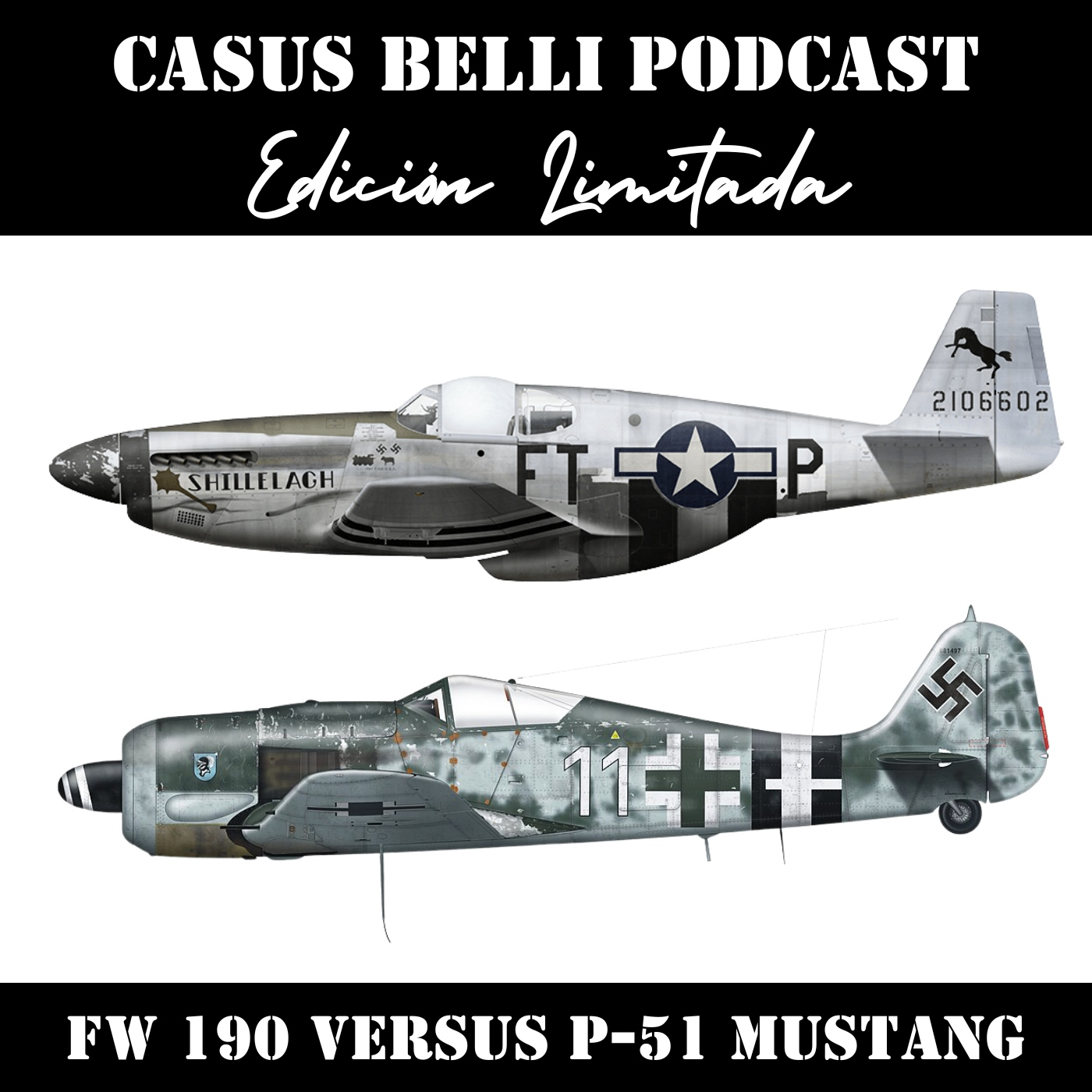 FW 190 vs P-51 Mustang 1944