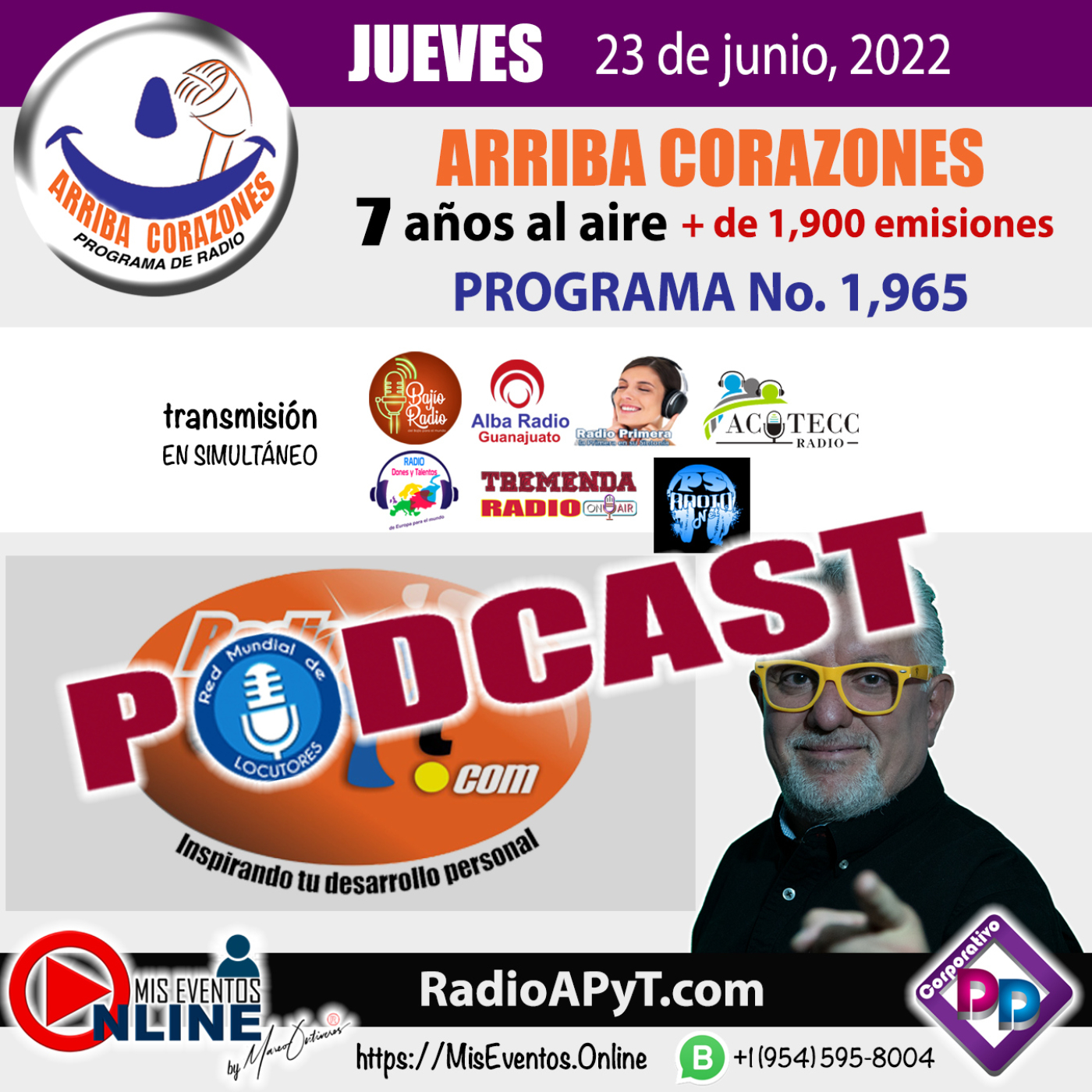 1965-arriba-corazones-2022-06-23-JUEVES-JoseAntonioCossio episode artwork