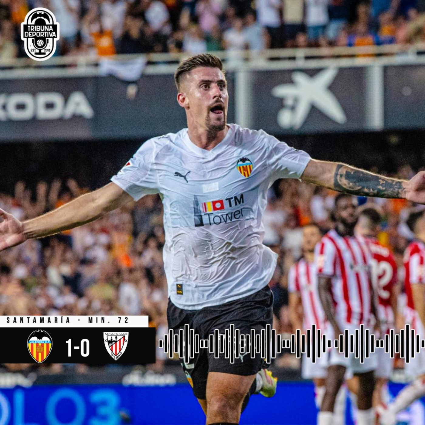 GOL | Baptiste Santamaria Valencia CF 1 - 0 Athletic Club J5